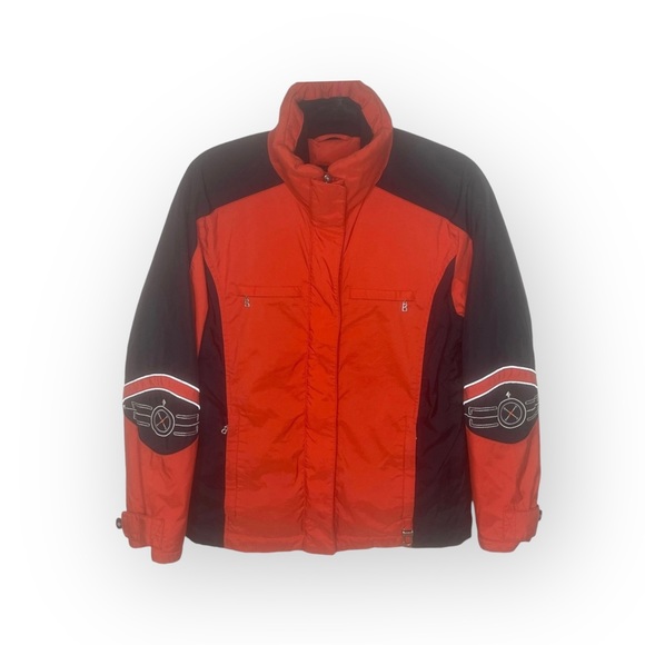 Bogner x Goan Thylmann 𖤐 Embroidery Patchwork Snowboarding Parka 𖤐 Orange 𖤐 4 - Picture 4 of 16